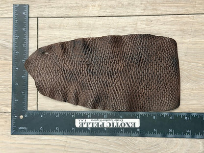 Genuine Beaver Tail Leather - D Brown Satin WYSIWYG 193 product photo 2