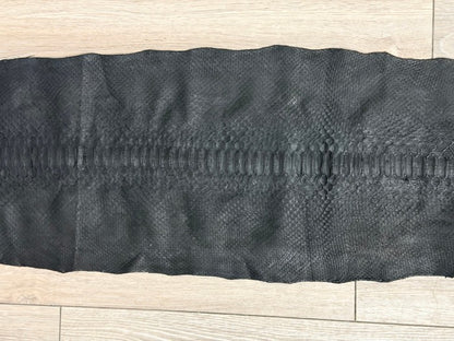 Black Matte Genuine Reticulated Python Snake Leather 699 product photo 3