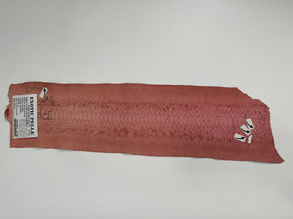 Genuine Python Snakeskin Leather real hide snake skin Rattle salmon Boa 485