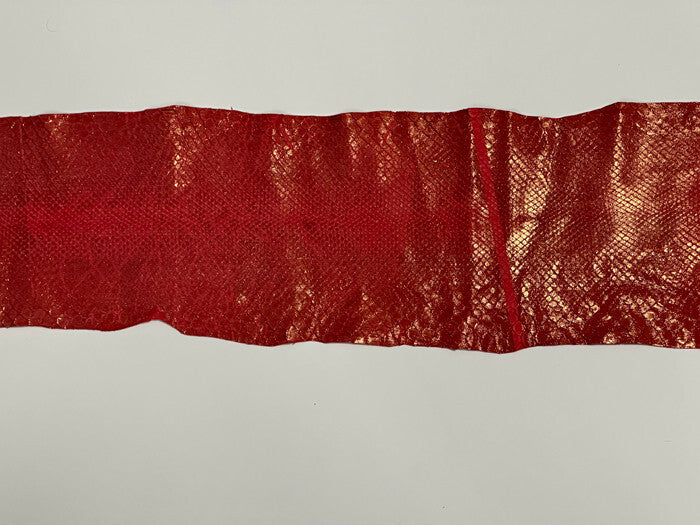 Red Gold Genuine Anaconda Snakeskin Leather real hide snake skin python boa 165