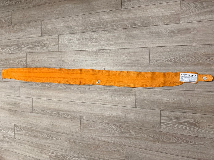 Tangerine Natural Pattern Genuine Anaconda Snake Leather 460 product photo 3
