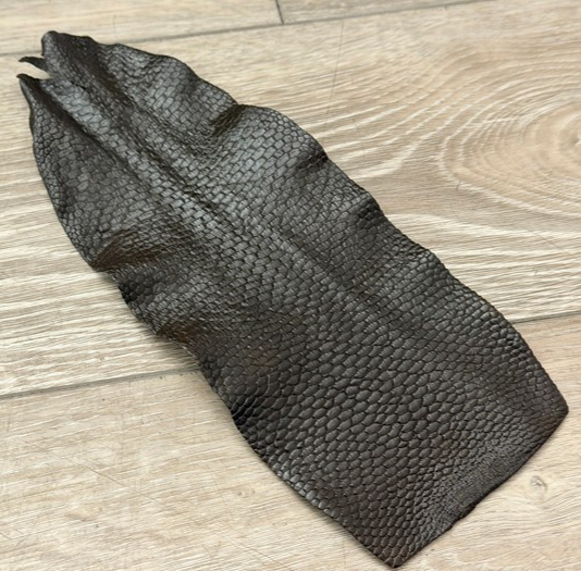 Genuine Beaver Tail Leather - Brown Painted Satin WYSIWYG 142 product photo 1
