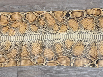 Genuine Burmese Python Belly - Honey Glossy WYSIWYG #161 product photo 3