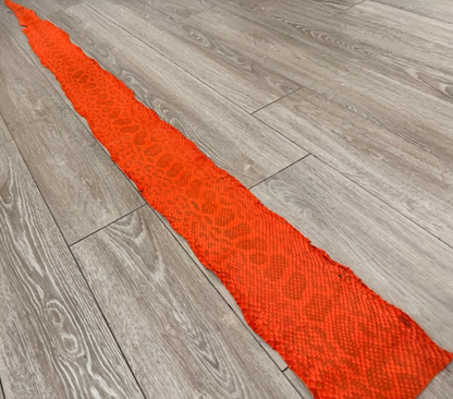Red Natural Pattern Genuine Anaconda Snake Leather 128 product photo 1