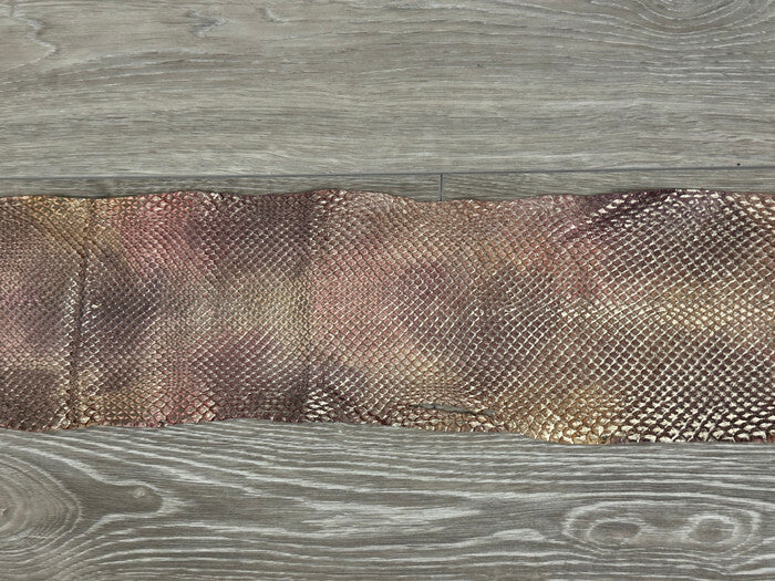 Multicolor Genuine Anaconda Leather real hide snake skin python boa rattle 273