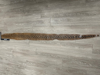 Tan Glossy Genuine Anaconda Leather real hide snake skin python boa rattle 327
