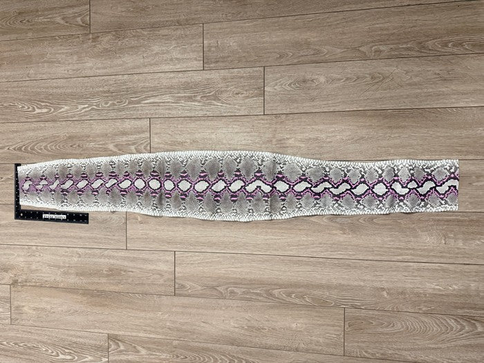 Natural With Pink Highlights Genuine Python Leather 489 product photo 2
