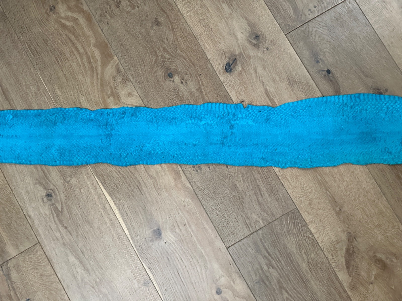 Turquoise Natural Genuine Anaconda Leather real hide snake skin python Boa 123
