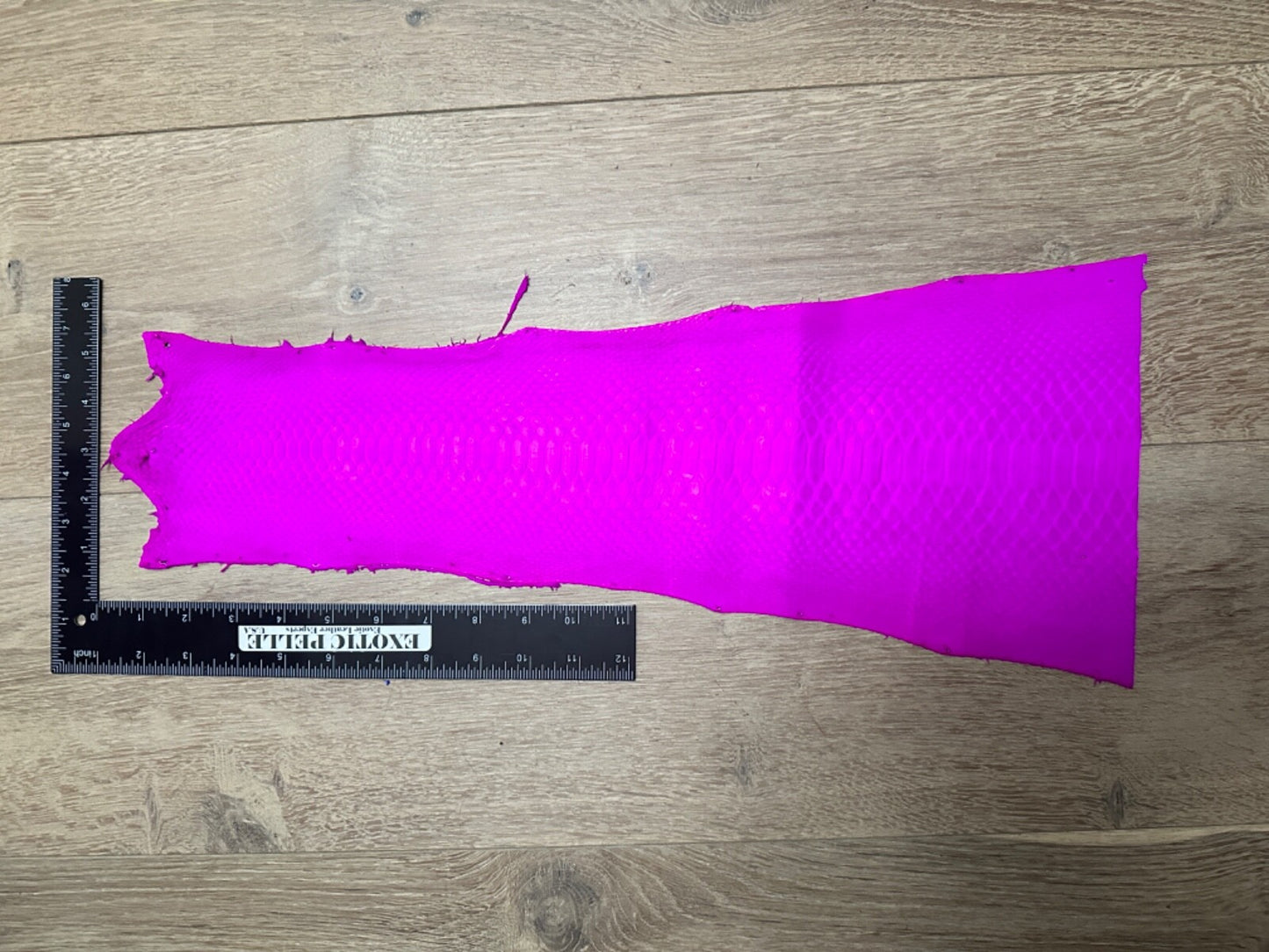 Pink Genuine Python Piece Snakeskin Leather real hide snake skin Ratle Boa 391