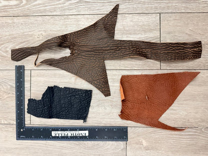 Assorted Genuine Shark Fish Leather Scraps 37 product photo 2