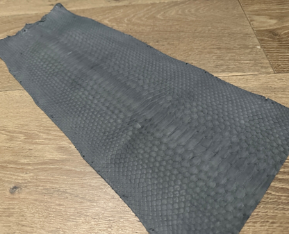 Grey Gray Piece Genuine Python Snakeskin Leather real hide snake skin Rattle 378