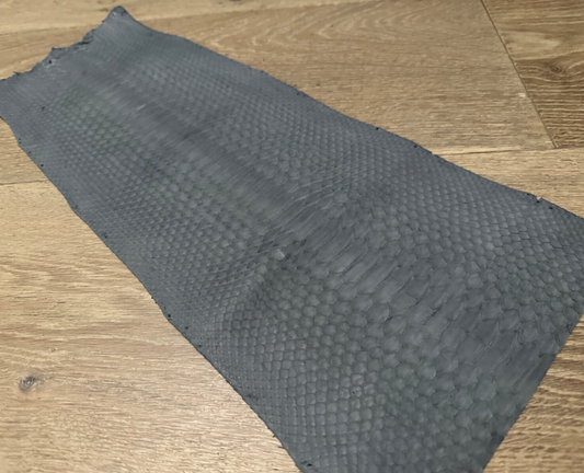 Grey Gray Piece Genuine Python Snakeskin Leather real hide snake skin Rattle 378