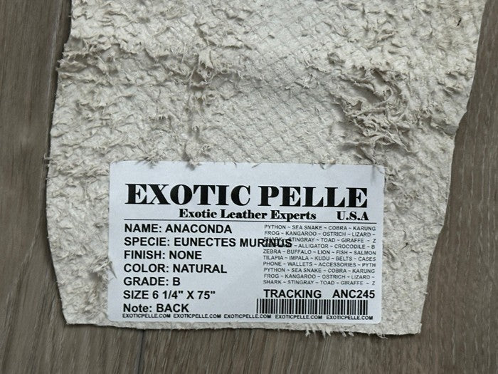 Natural Genuine Anaconda Snakeskin Leather real hide snake skin python boa 245