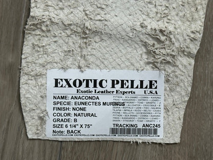 Natural Genuine Anaconda Snakeskin Leather real hide snake skin python boa 245