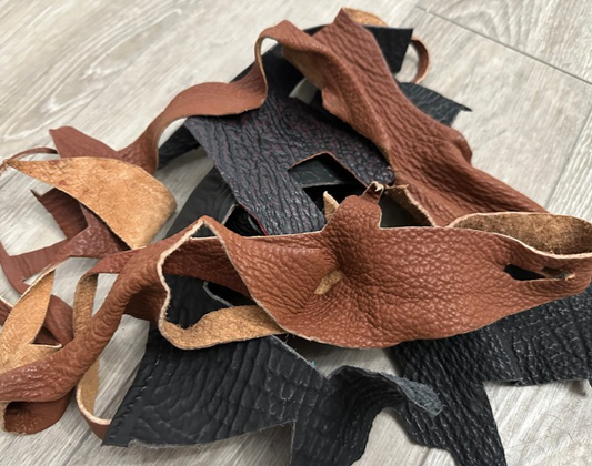 Genuine Shark Scraps Remnant Hide Leather Skin fish salmon remnants Scrap 22