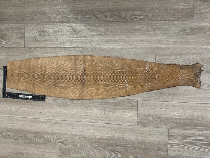 TAN Genuine Python Snakeskin Leather real hide snake skin Rattle Boa 151