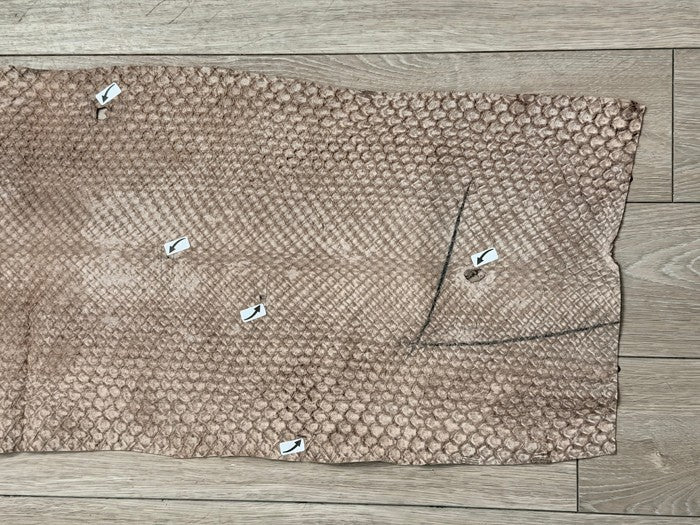 Brown Glossy Genuine Anaconda Leather product photo 4