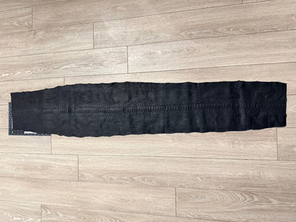 Black Matte Genuine Reticulated Python Snake Leather 699 product photo 2