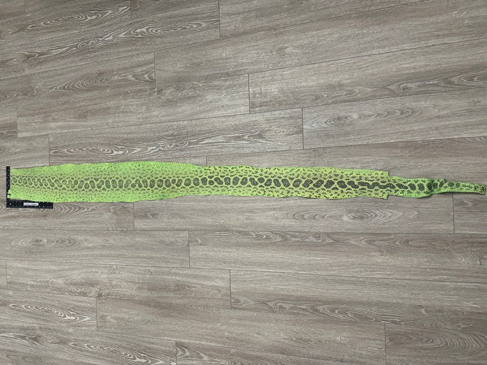 Green Natural Pattern Genuine Anaconda Snake Leather 258 product photo 2