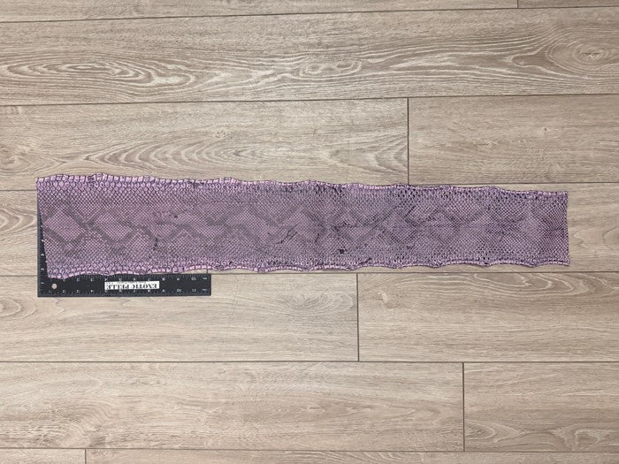 Purple Natural Pattern Sanded Gloss Genuine Reticulated Python Snake Leather 487 product photo 2