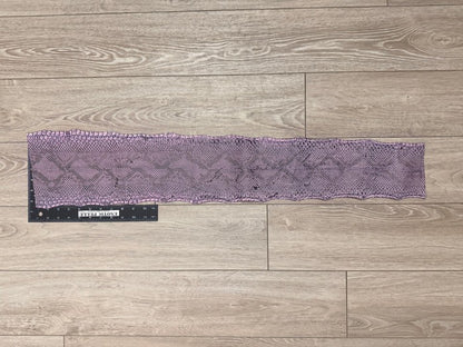 Purple Natural Pattern Sanded Gloss Genuine Reticulated Python Snake Leather 487 product photo 2