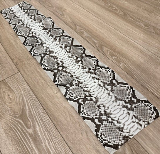 Natural Satin Smooth Genuine Reticulated Python Snake Leather 438 product photo 1