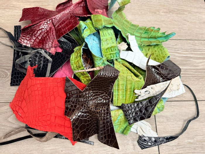 Assorted Genuine Alligator & Crocodile Leather Scraps 102 product photo 5