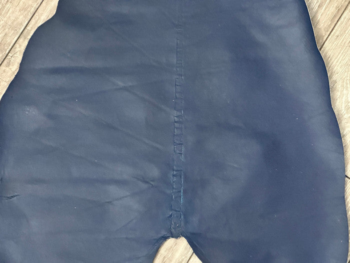 Blue Spotted Matte Genuine Leaf Leather LEAFBLUE product photo 3