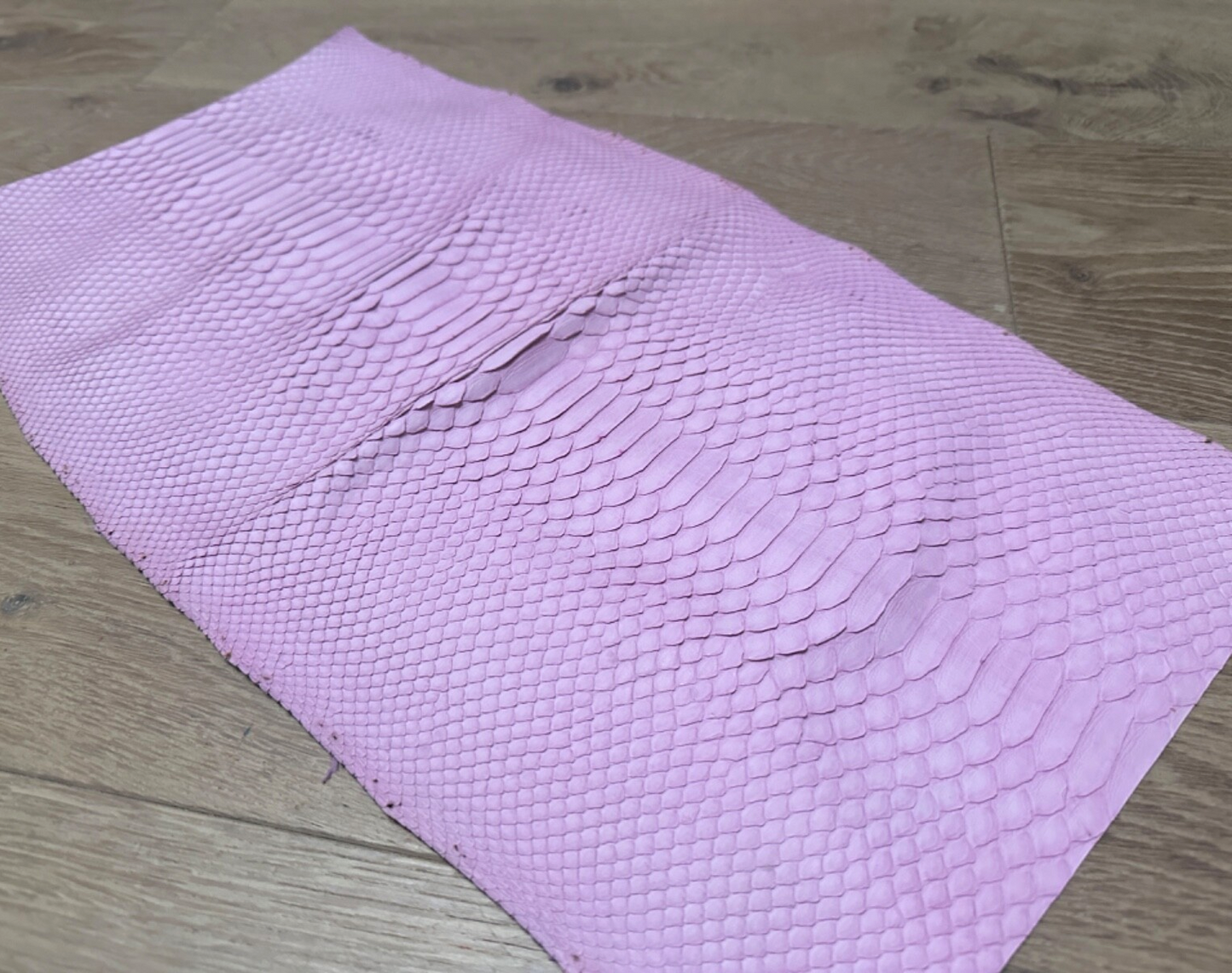 Pink Piece Genuine Python Snakeskin Leather real hide snake skin Rattle Boa 410