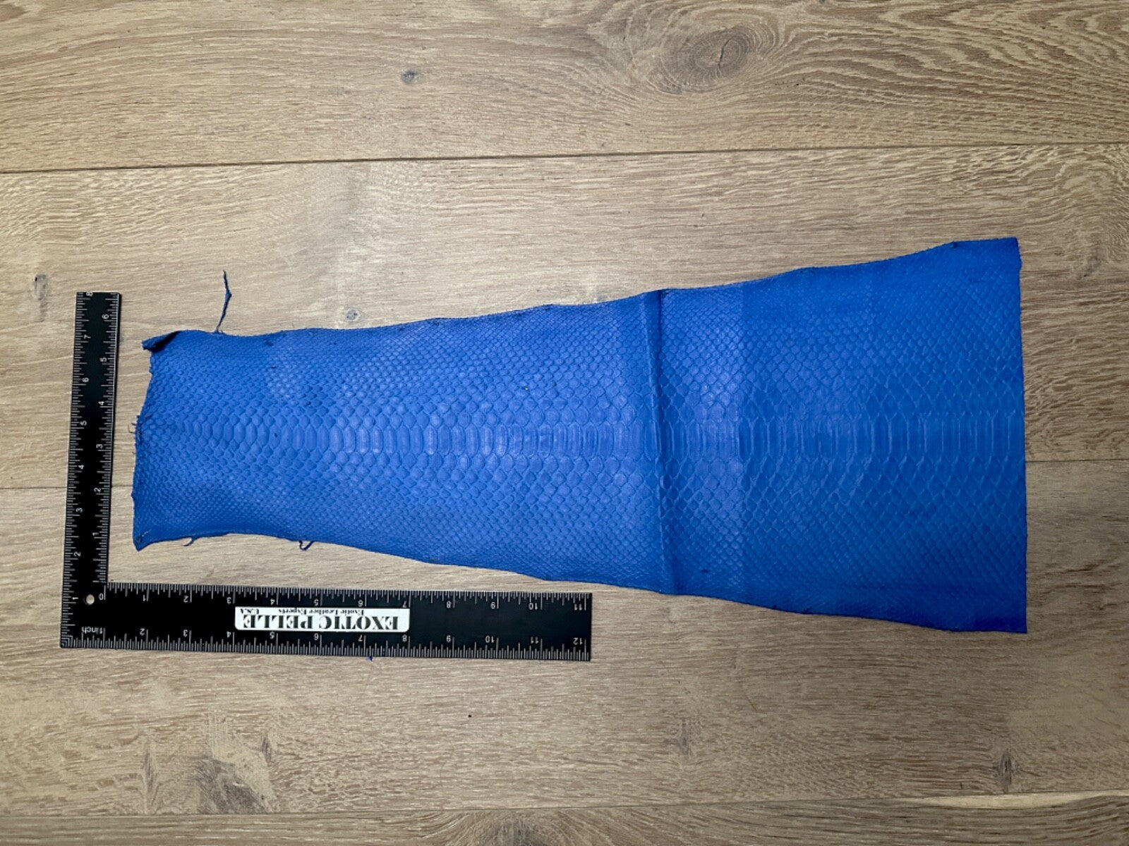 L Blue Piece Genuine Python Snakeskin Leather real hide snake skin Ratle Boa 385