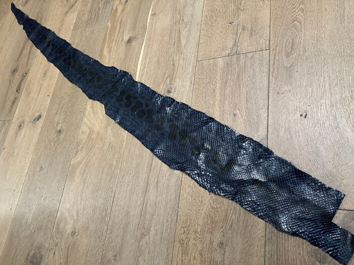Blue Genuine Anaconda Snakeskin Leather real hide snake skin python boa 134