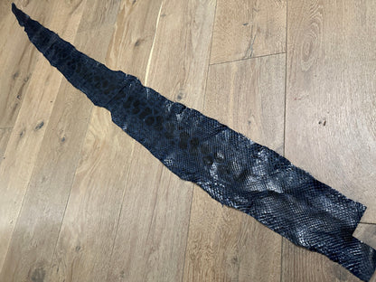 Blue Genuine Anaconda Snakeskin Leather real hide snake skin python boa 134