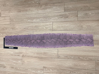 Purple With Natural Pattern Sanded Glossy Genuine Reticulated Python Snake Leather 488 product photo 2