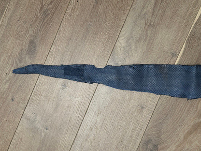 Blue Genuine Anaconda Snakeskin Leather real hide snake skin python boa 134