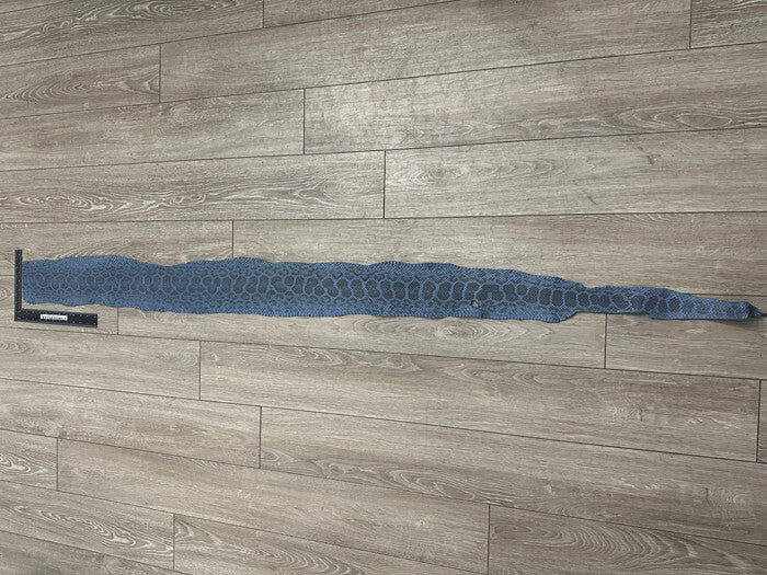 Blue Natural Pattern Genuine Anaconda Snake Leather 219 product photo 2