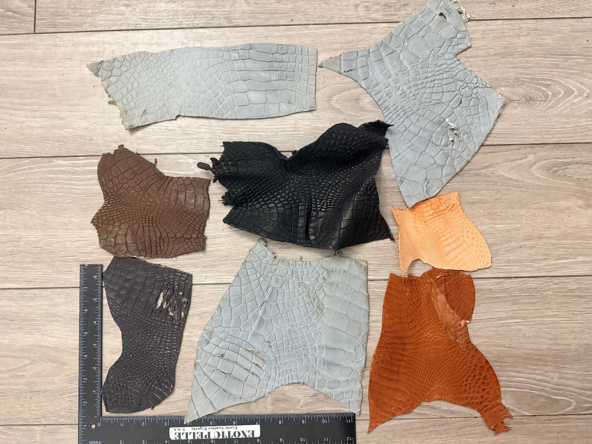 Assorted Genuine Crocodile Leather Scraps 319 product photo 2