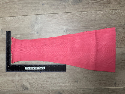 Pink Piece Genuine Python Snakeskin Leather real hide snake skin Ratle Boa 388