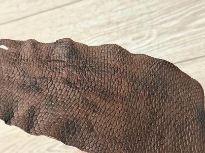 Genuine Beaver Tail Leather - D Brown Satin WYSIWYG 193 product photo 3