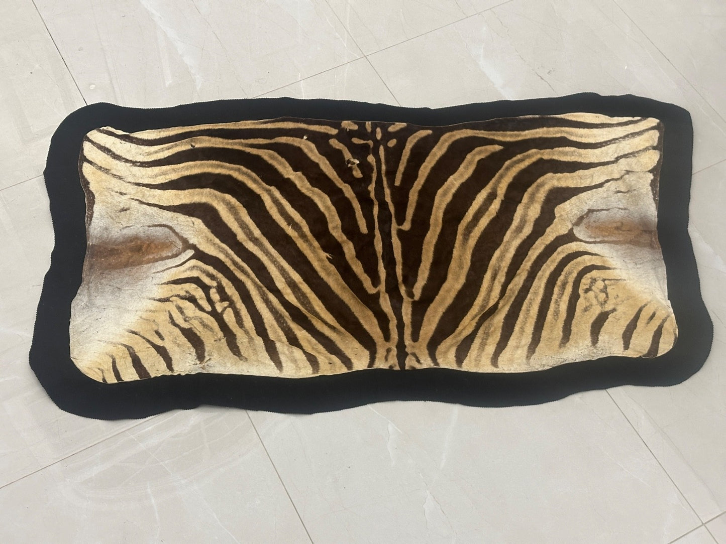 Natural Genuine Zebra Leather mini Rug ZBR18 product photo 5