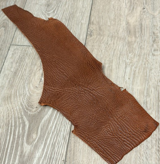 Brown Satin Genuine Shark Fish Leather 252 product photo 1