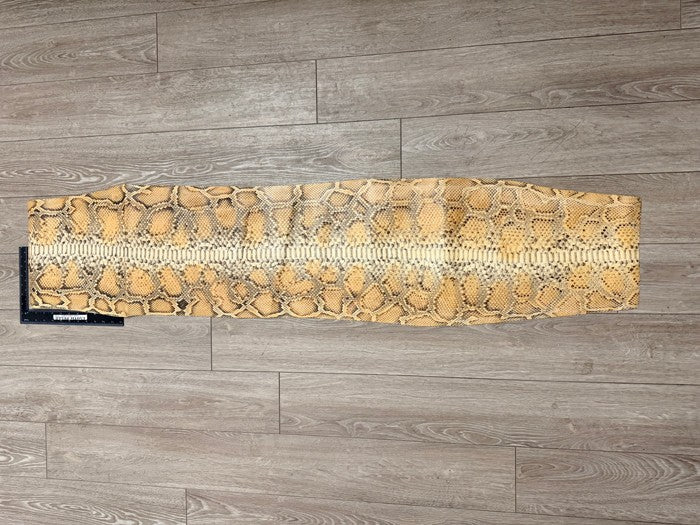 Genuine Burmese Python Belly - Honey Glossy WYSIWYG #161 product photo 2