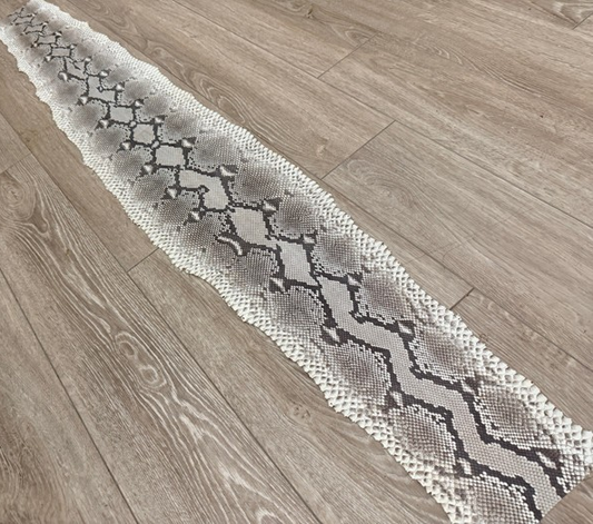 Natural Genuine Python Snakeskin Leather real hide snake skin remnant Rattle 346