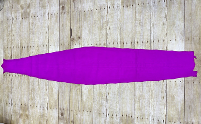 Neon Pink Big Genuine Python Snakeskin Leather real hide snake skin Rattle 325