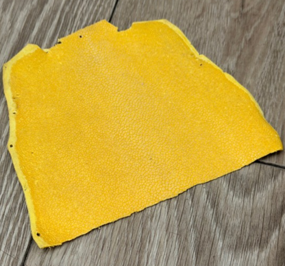 Yellow Sanded Genuine Stingray Leather Remnant 1060 product photo 1