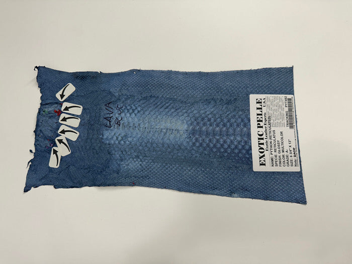 Multicolor Genuine Python Snakeskin Leather real hide snake skin piece Rattle 92