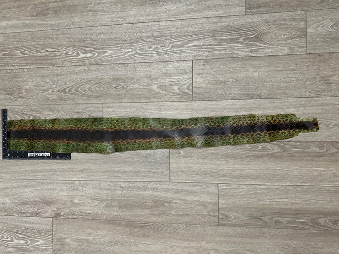 Green Natural Genuine Anaconda Snakeskin Leather real hide snake skin python 345