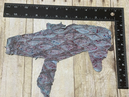 Cotton candy Pirarucu Hide Genuine Skin Arapaimia Gigas Remnant Fish Leather 234
