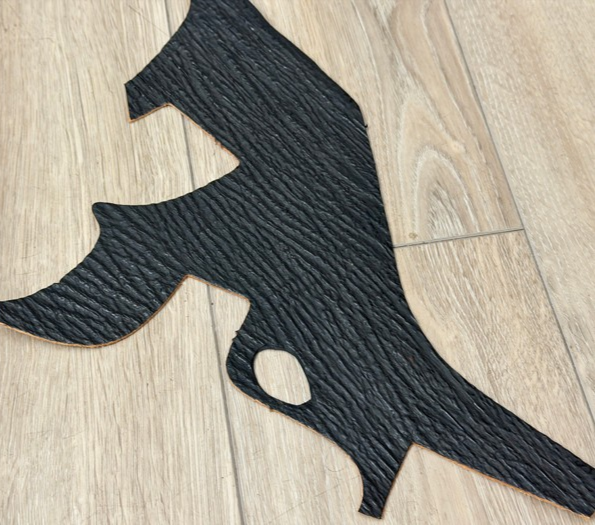 BLACK Genuine Shark Hide Skin Taxidermy Sharkskin Leather exotic Fish Tanned 238