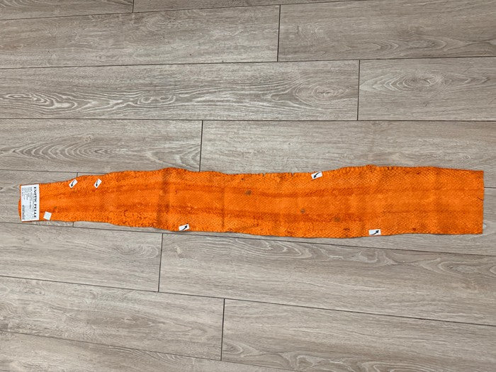 Orange Natural Pattern Genuine Anaconda Snake Leather 459 product photo 5