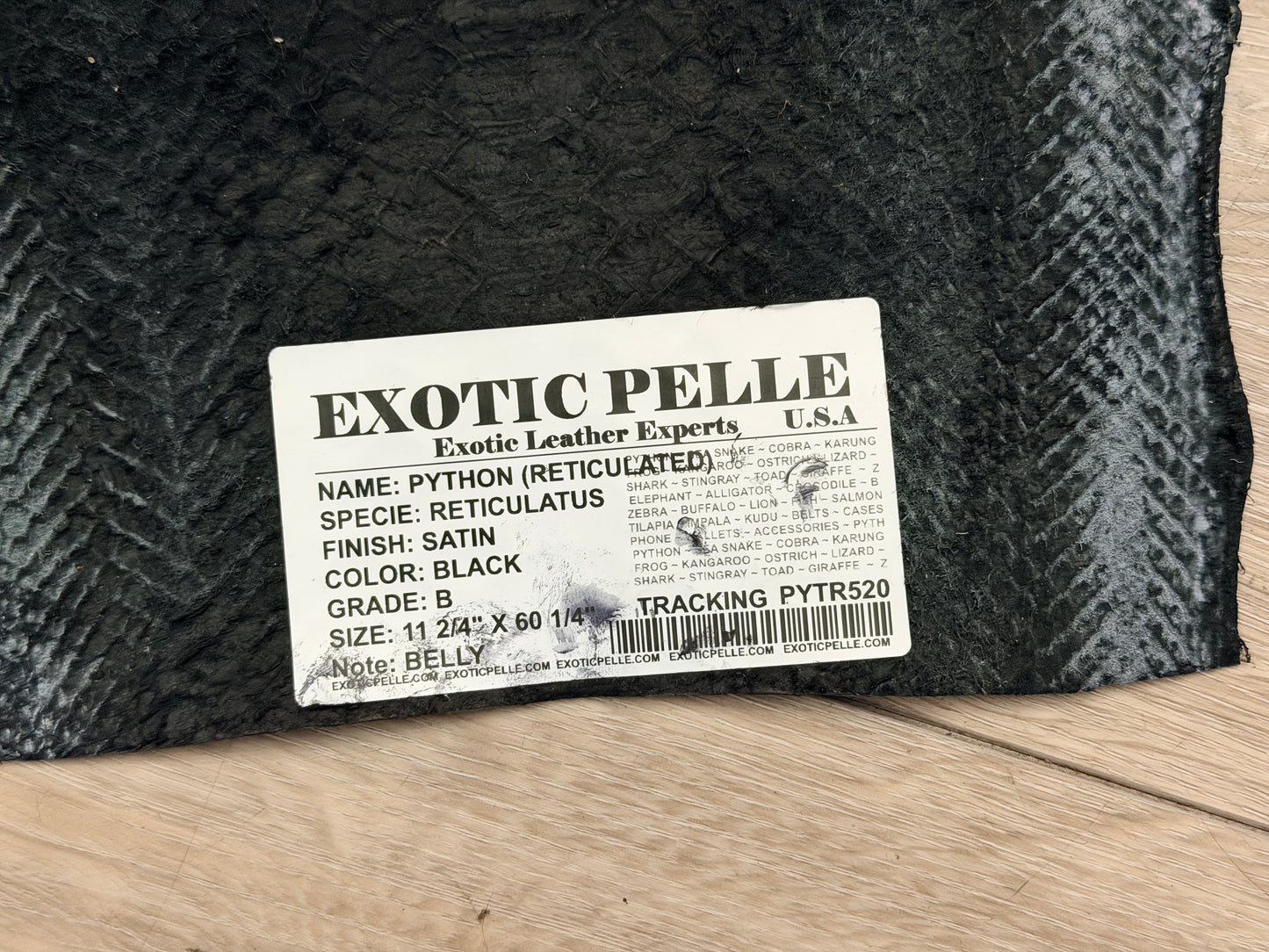 Custom listing 11”x60” Grade B Muted Black